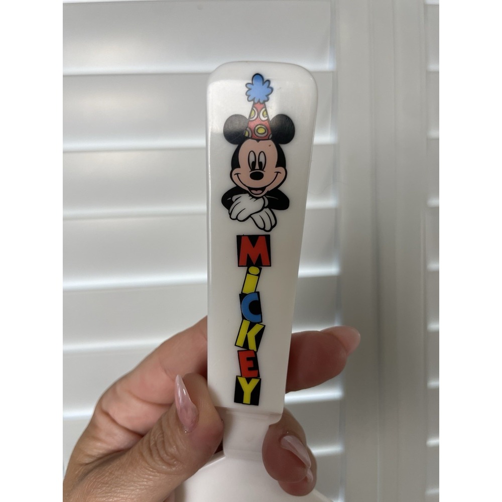 Disney Vintage Mickey Mouse Pie Server Spatula Plastic Melamine White Birthday - Picture 6 of 14